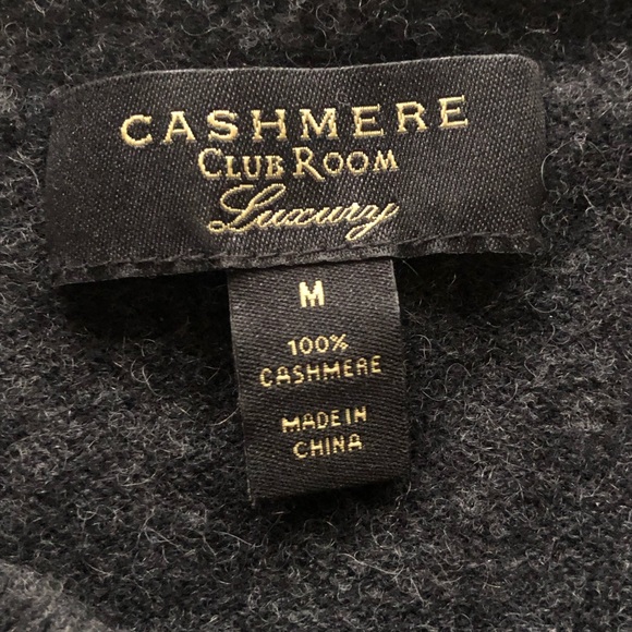 Men’s Club Room Luxury Cashmere Sweater Size M - Picture 2 of 2